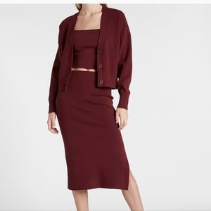 Express Cardigan and Cami Sweater Set